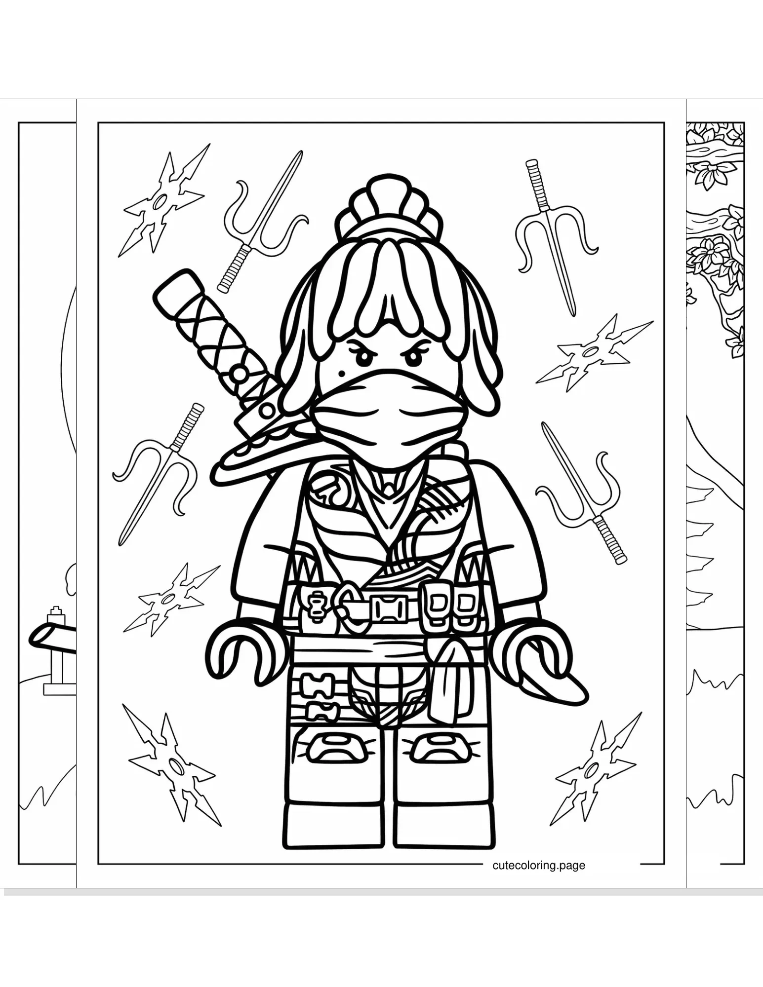 ninja coloring pages coloring page