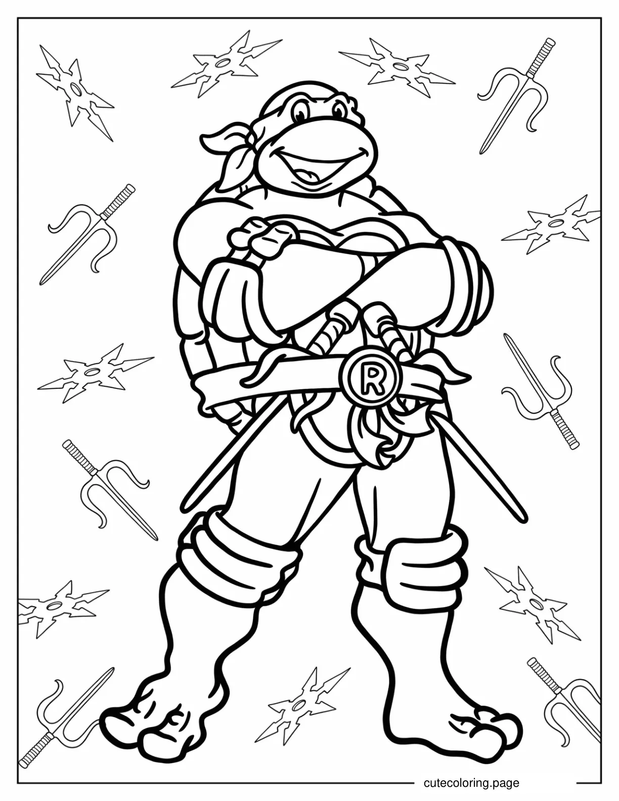 Detailed Rafael Coloring Page For Kids coloring page