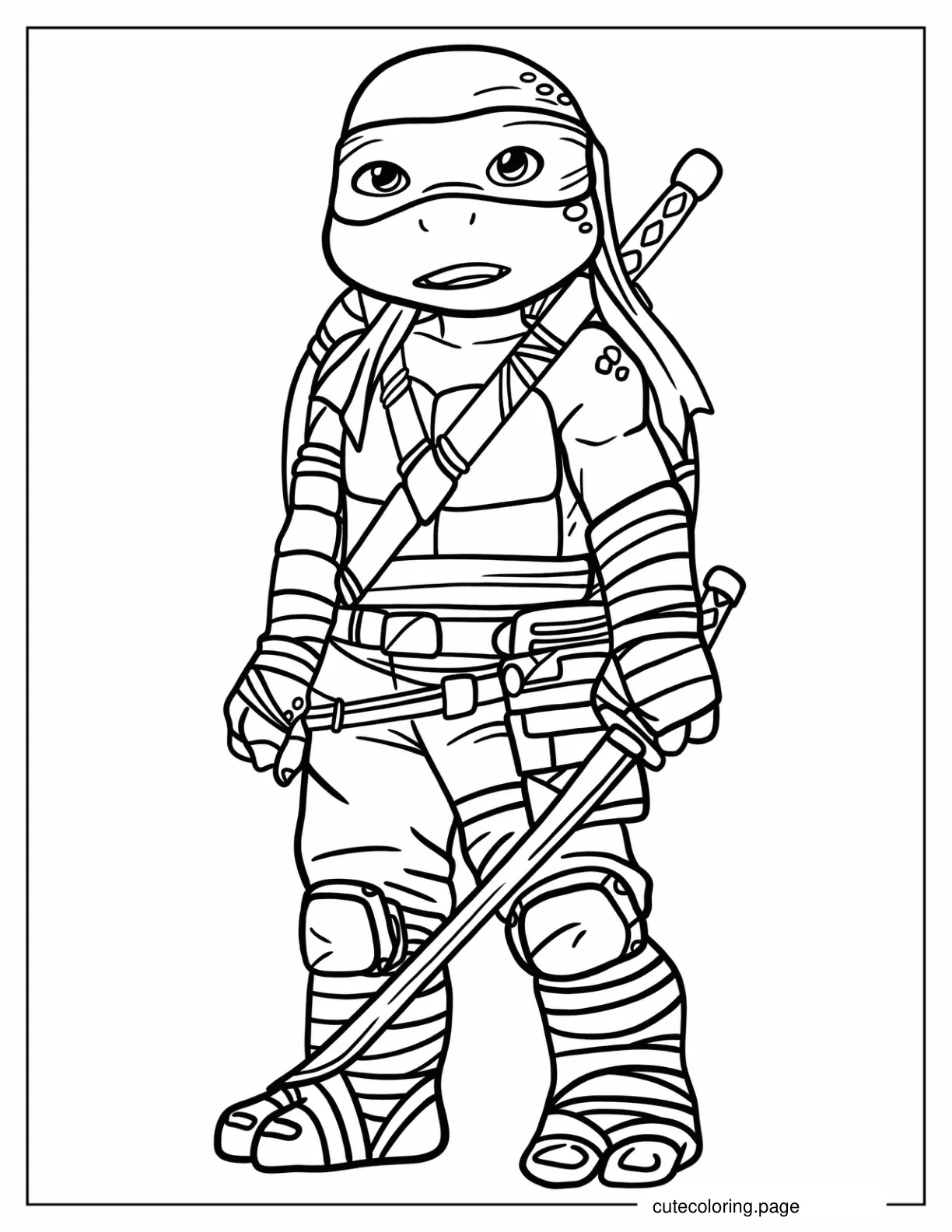 Young Leonardo Coloring Page coloring page