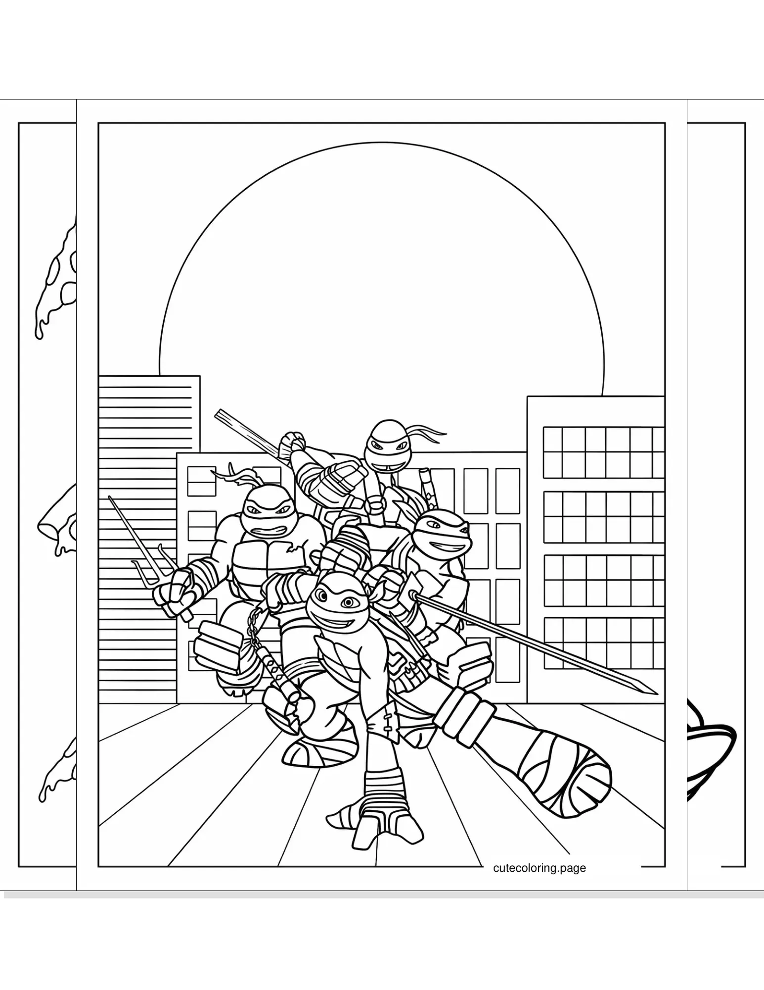 ninja turtles coloring pages coloring page