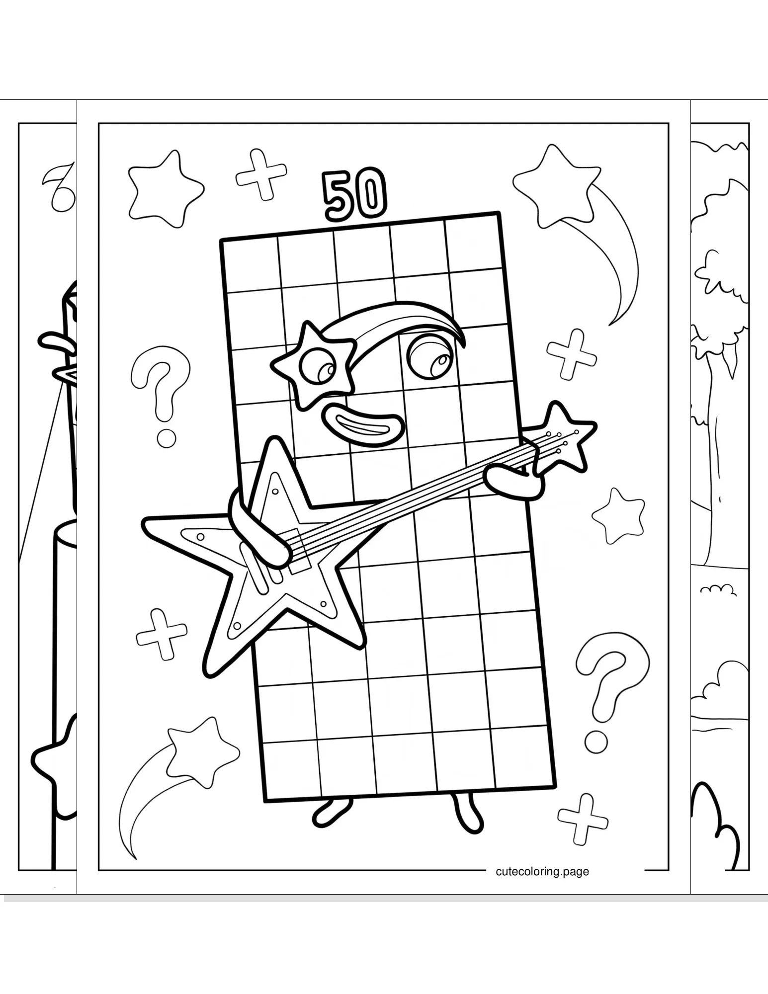 numberblocks coloring pages coloring page