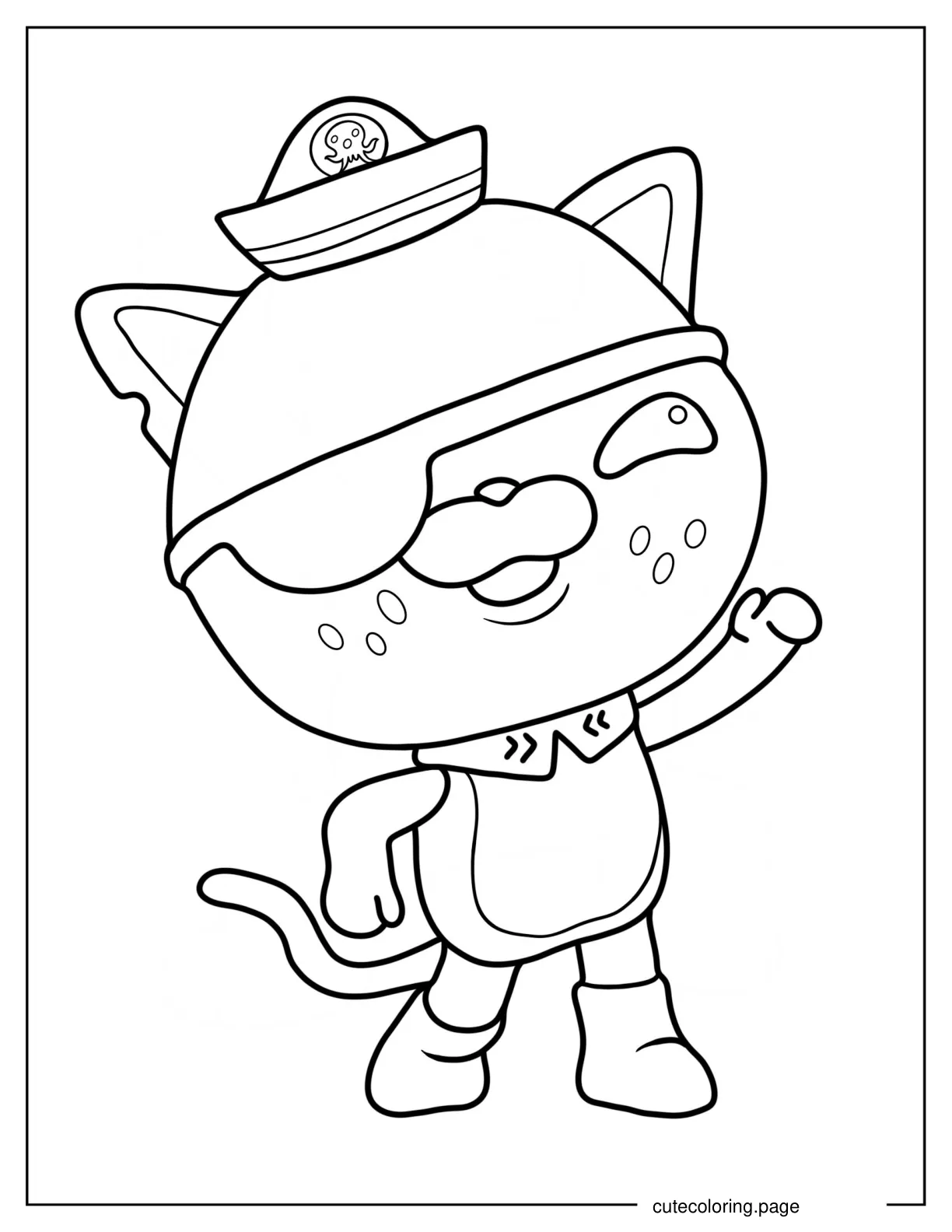 Cute Kwazii Coloring Sheet For Preschoolers coloring page