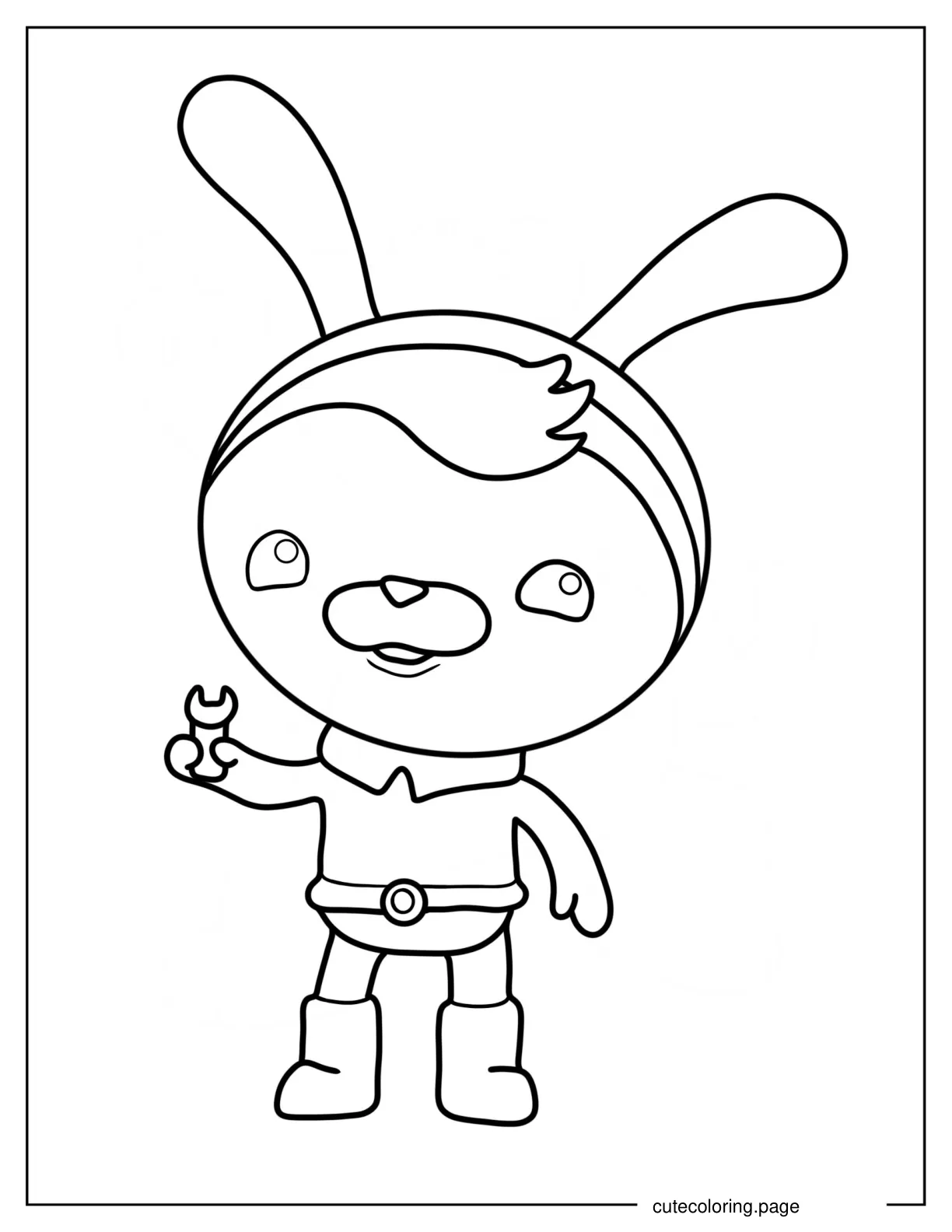 Easy Tweak Bunny Coloring Page coloring page