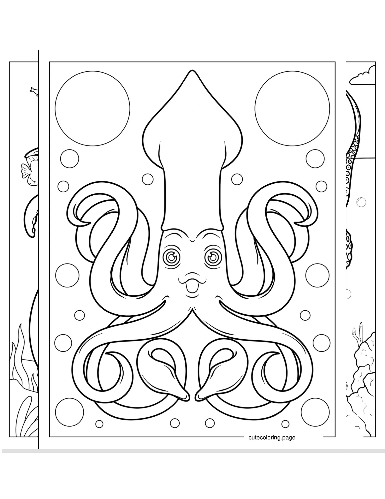 octopus coloring pages coloring page