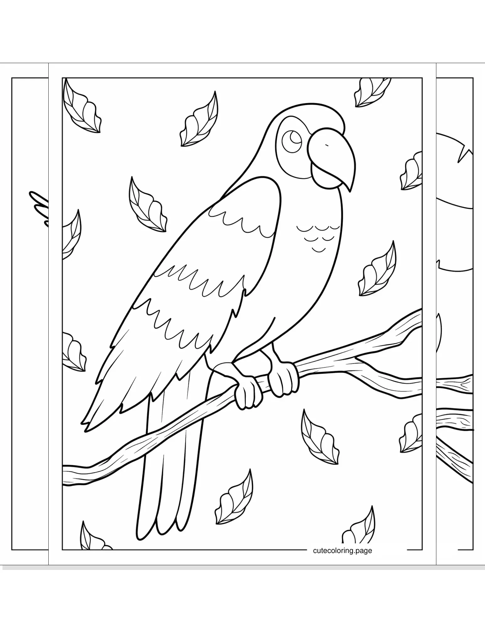 parrot coloring pages coloring page