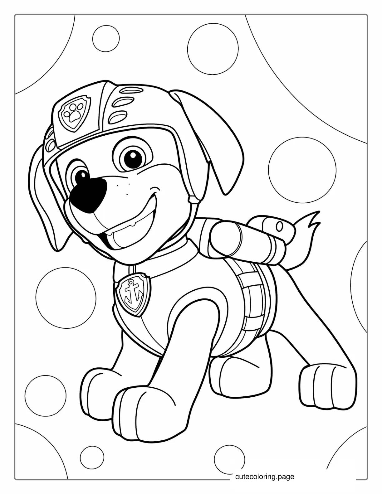 Coloring Page Of Zuma From Paw Patrol coloring page