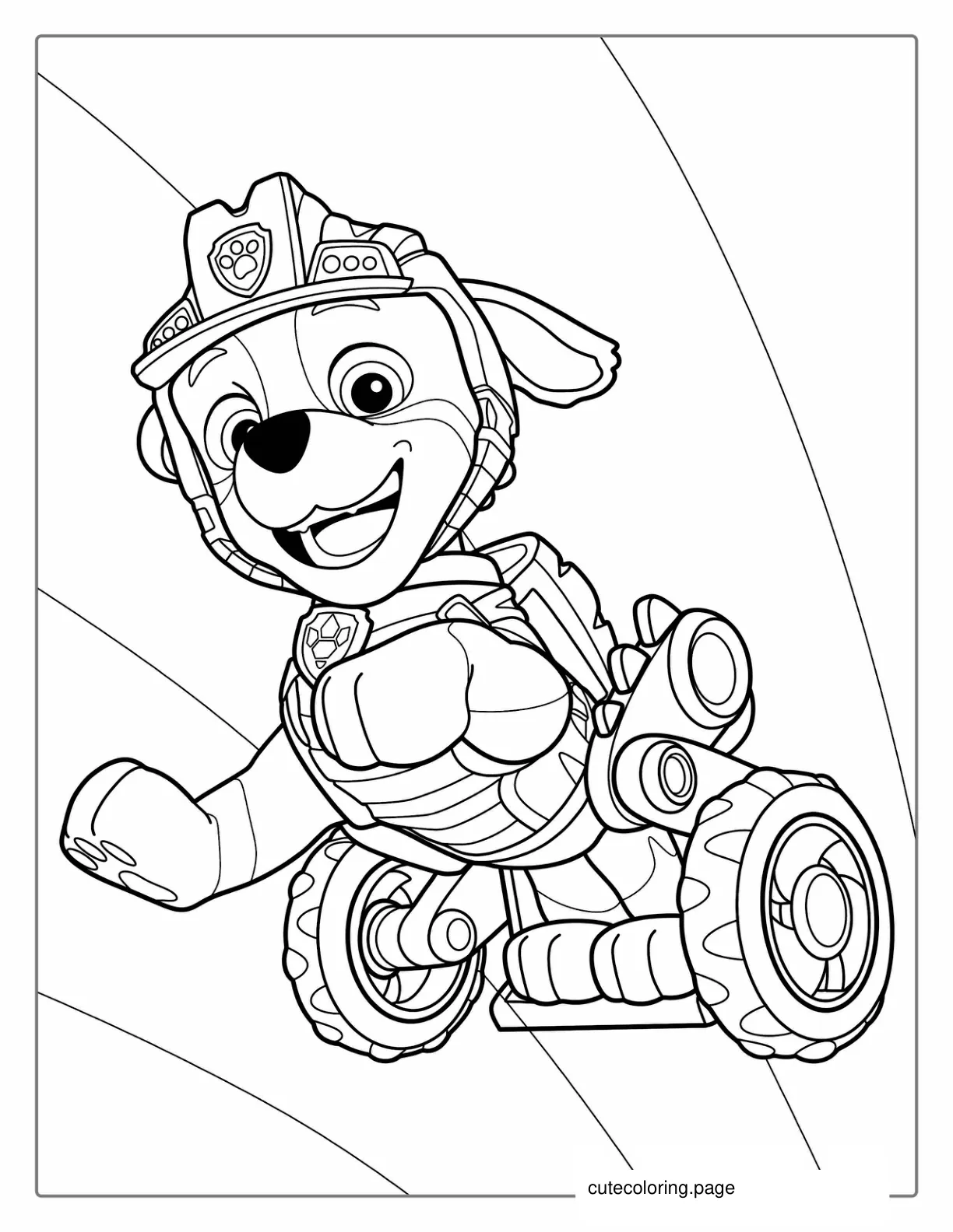 Coloring Sheet Of Rex In His Wheelchair coloring page