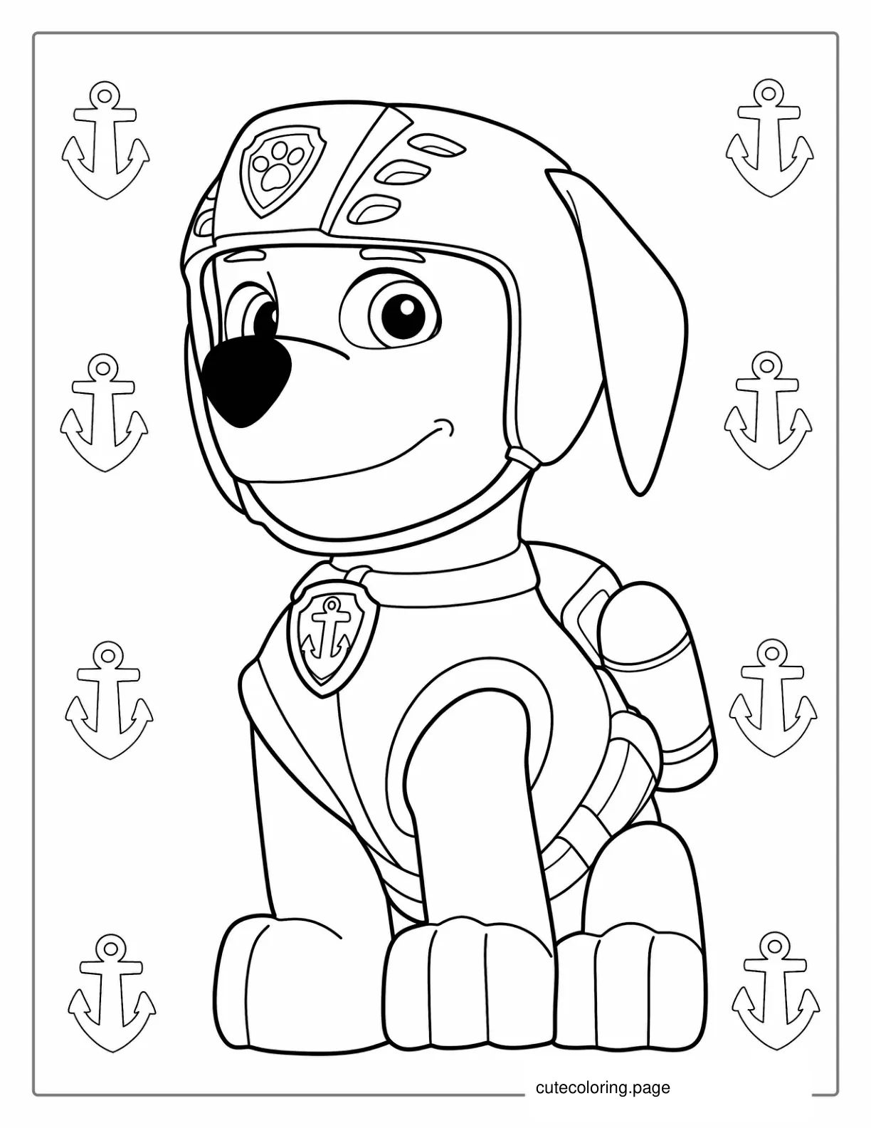 Paw Patrol Sea Rescue Coloring Page coloring page