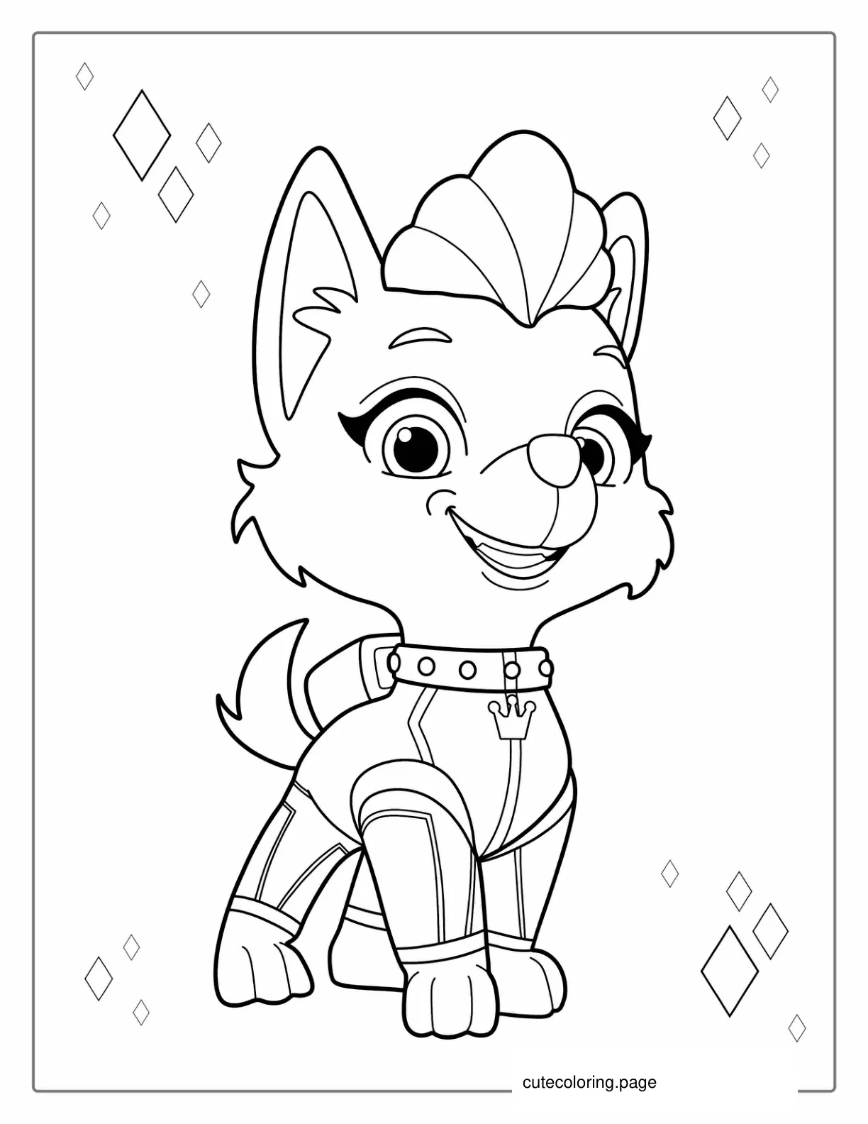 Sweetie From Princess of Barkingburg To Color coloring page