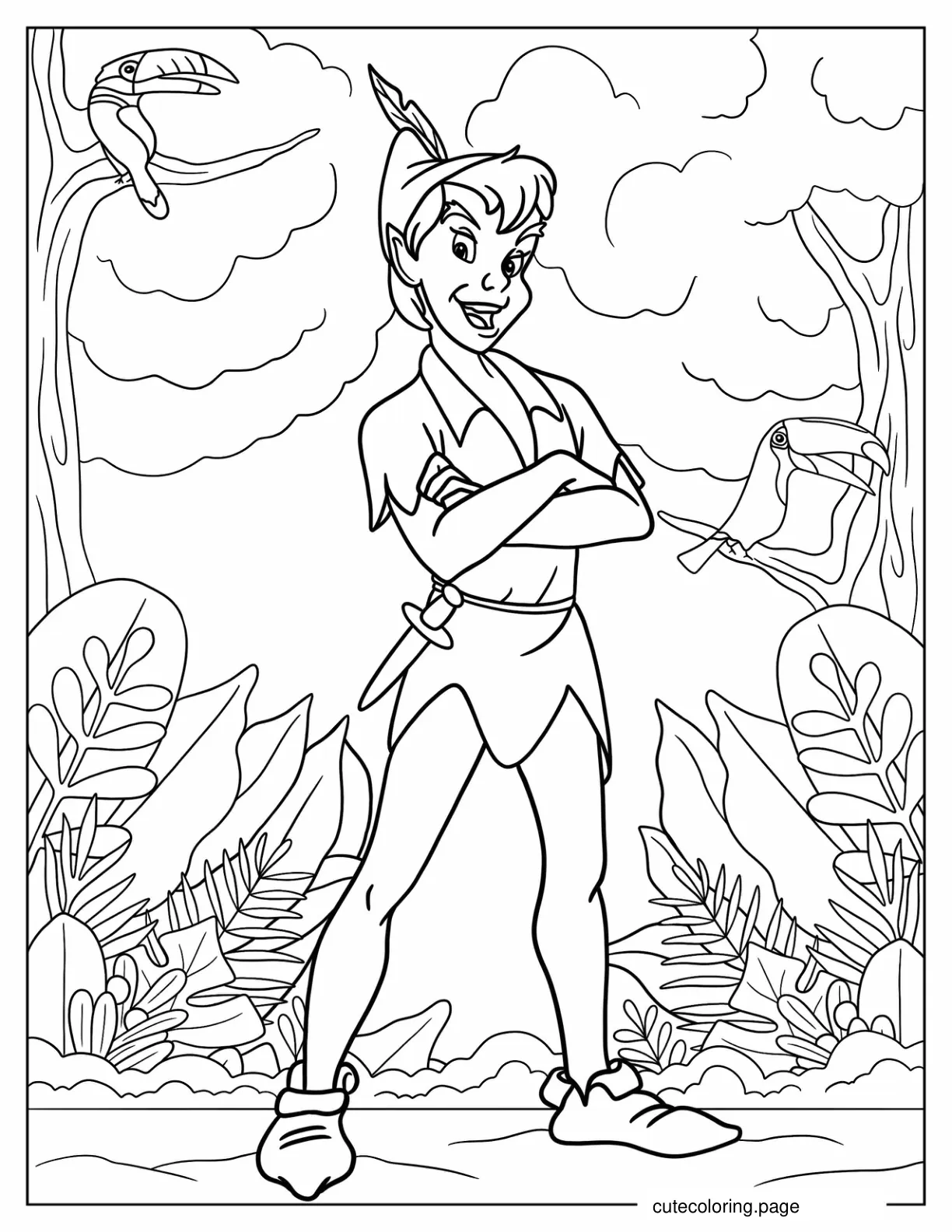 Peter Pan Coloring Page For Kids coloring page