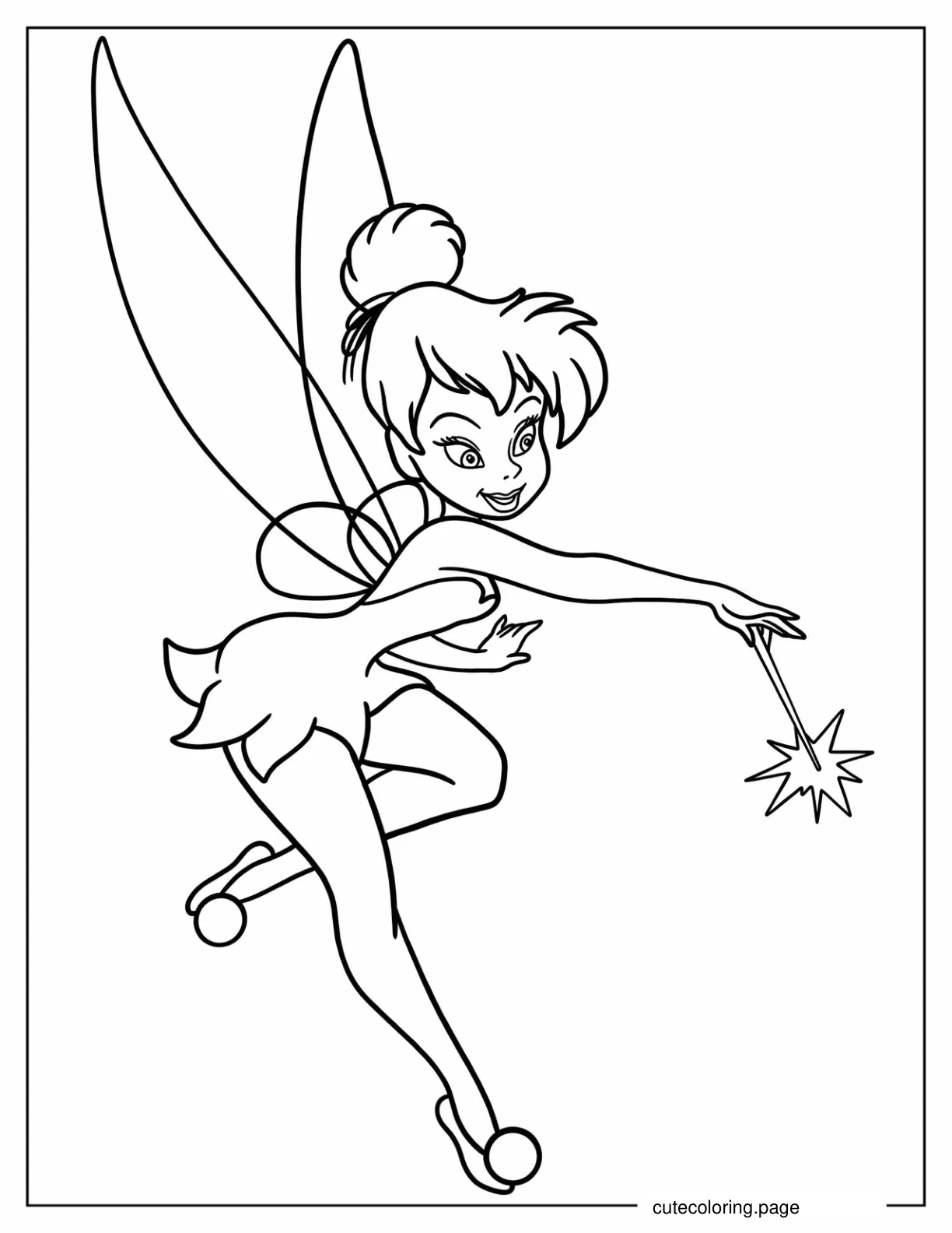 Tinker Bell Coloring In For Kids coloring page