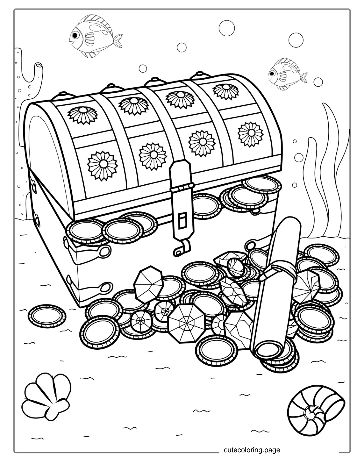 Coloring Page Of Pirates Gold coloring page