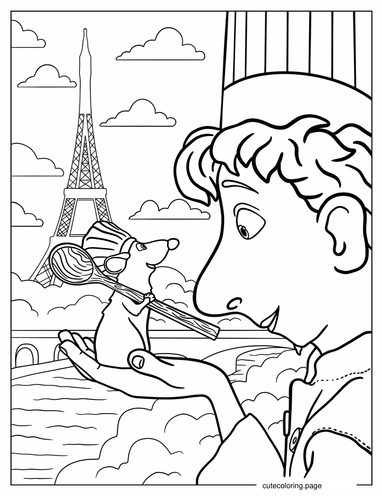 Alfredo And Remi From Ratatouille Coloring Page coloring page