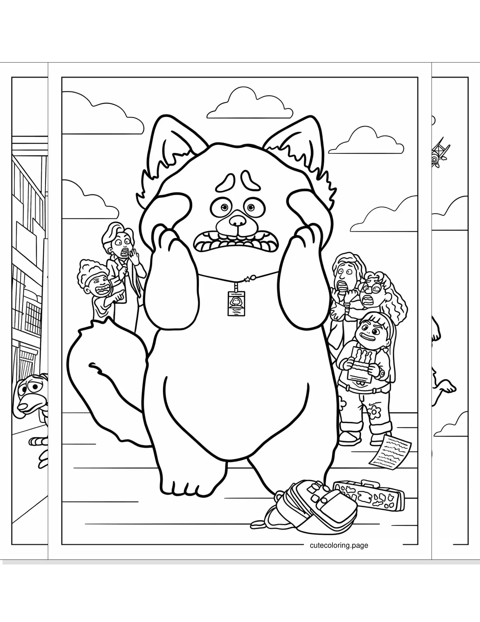 pixar coloring pages coloring page