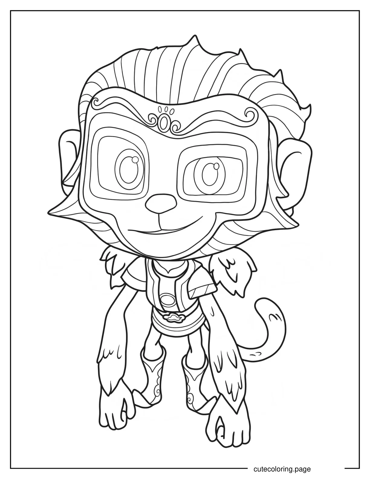 PJ Mask Munki Gu coloring page