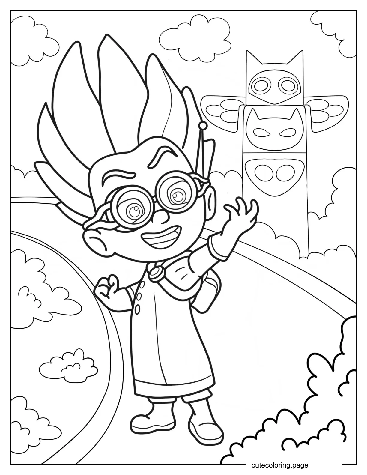 Romeo The Wicked Kid Inventor coloring page