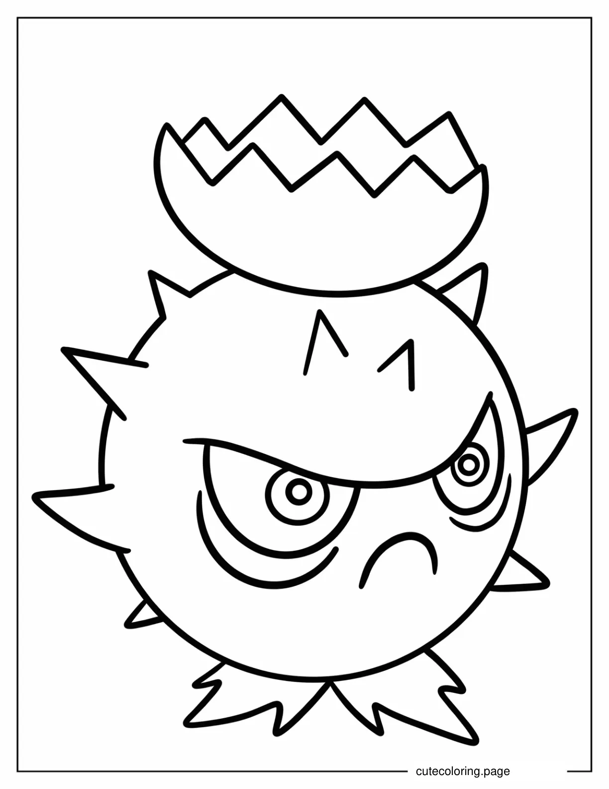 Homing Thistle To Color coloring page