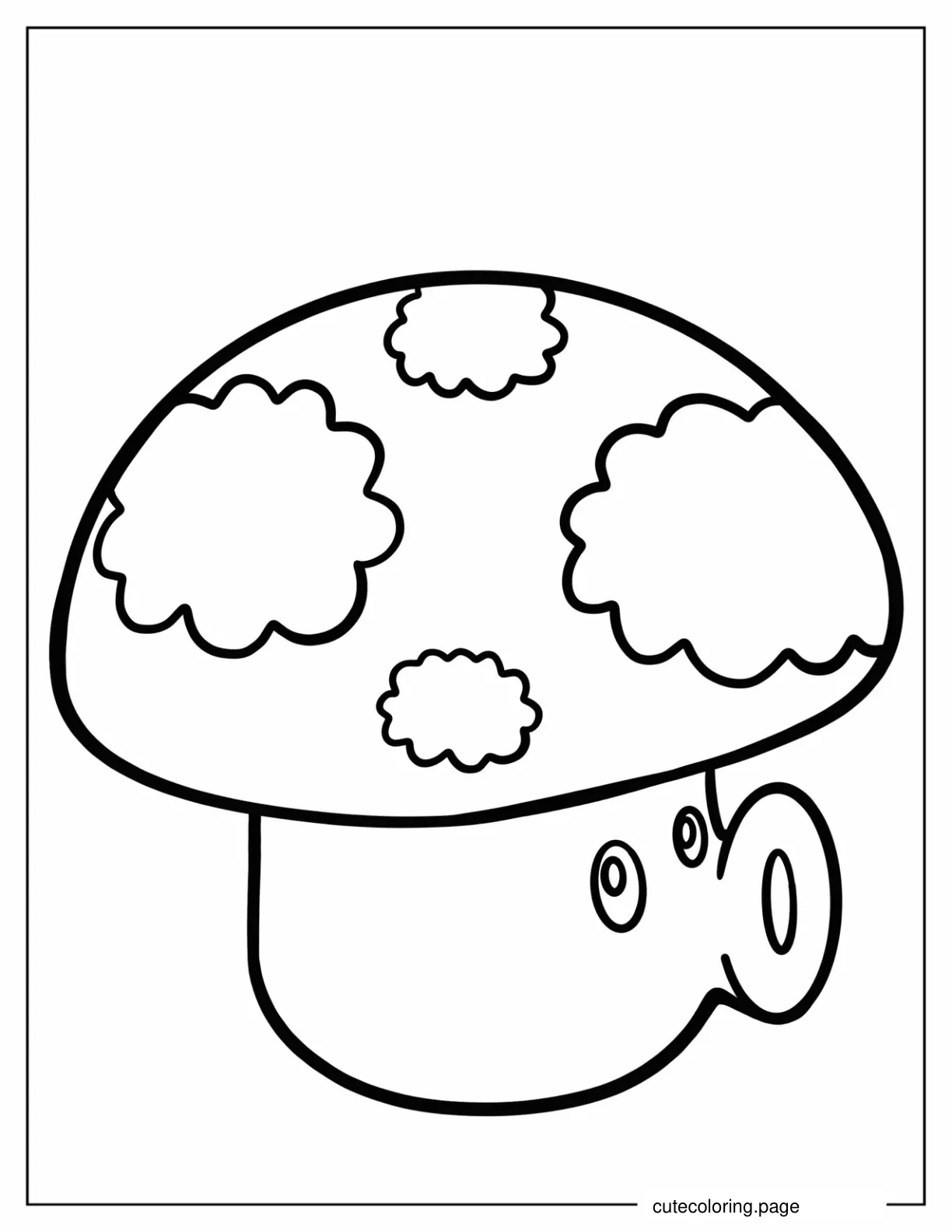 Puff Shroom To Color coloring page