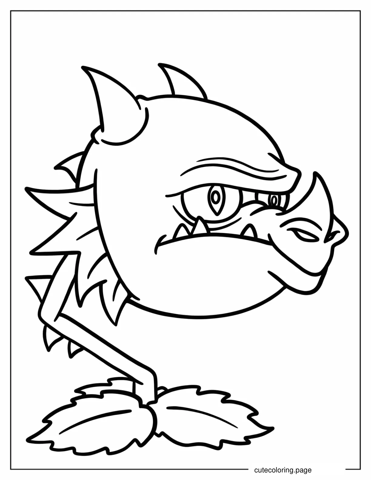 Snapdragon From Plants Vs Zombies coloring page