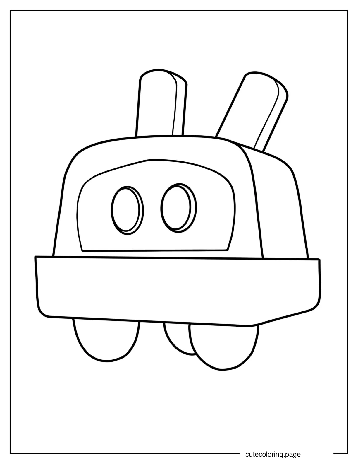 Roberto The Pet Robot coloring page