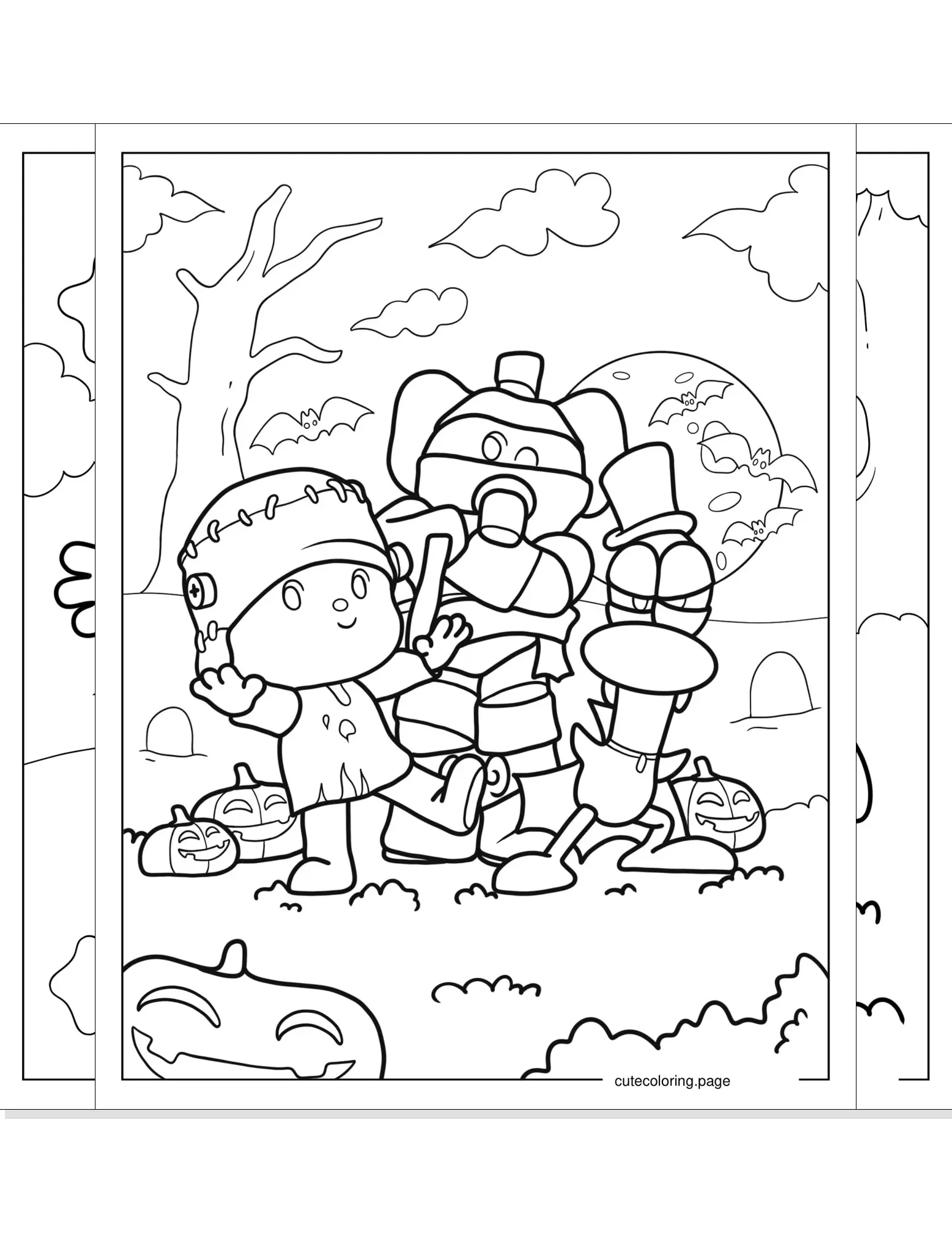 pocoyo coloring pages coloring page