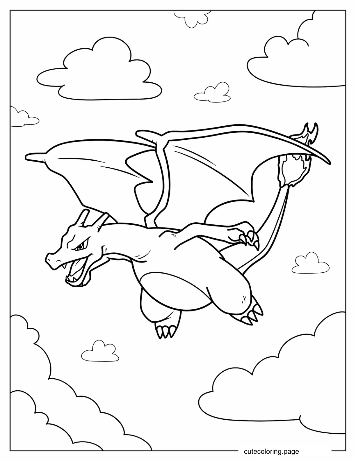 Charizard Coloring Sheet coloring page