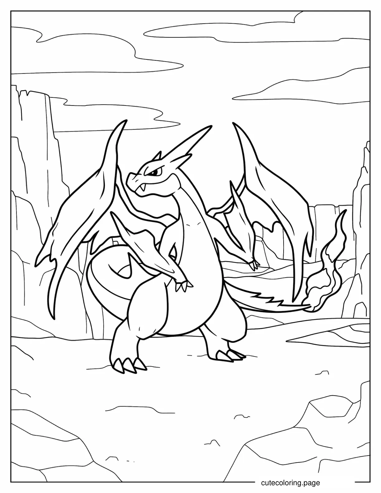 Coloring Page Of Charizard coloring page