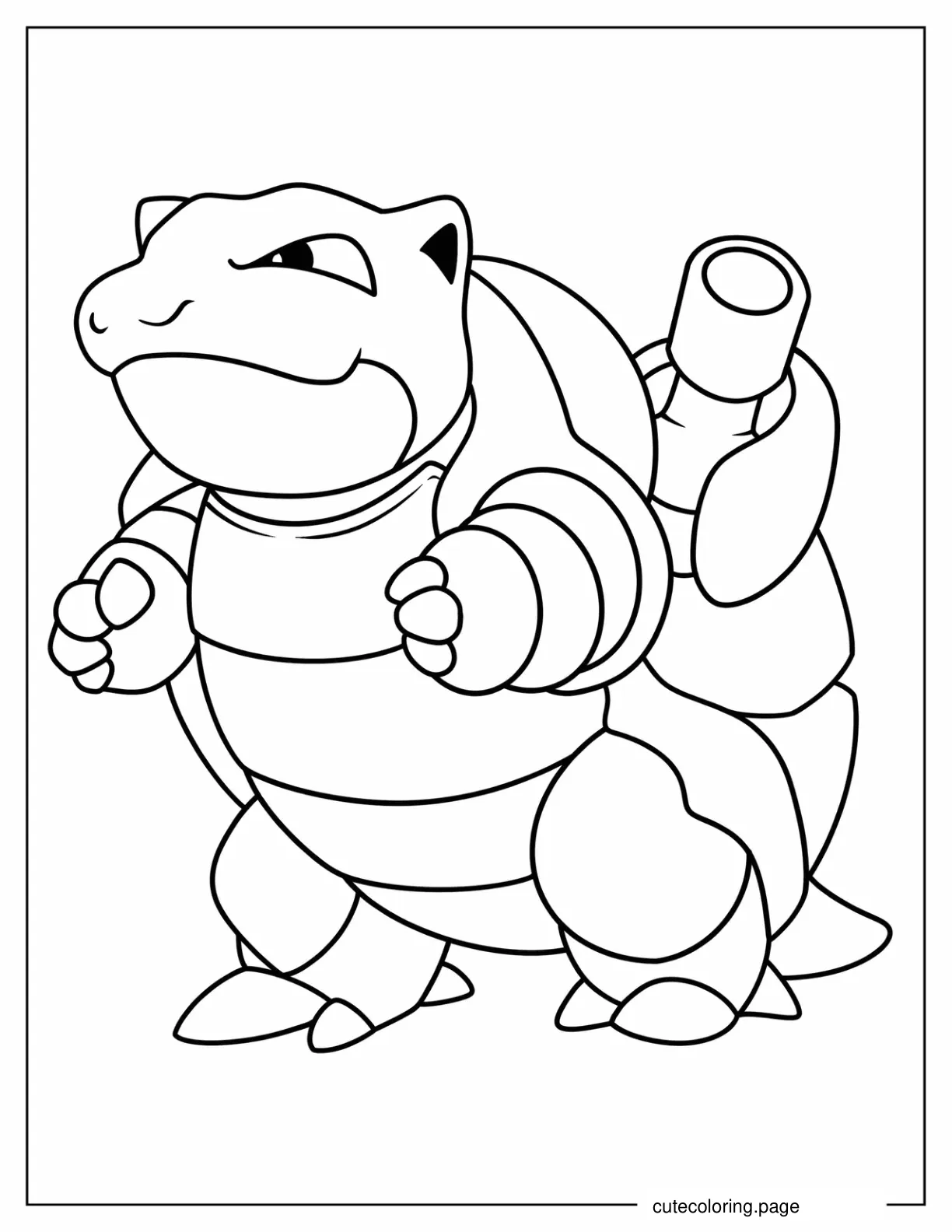 Coloring Sheet Of Blastoise coloring page