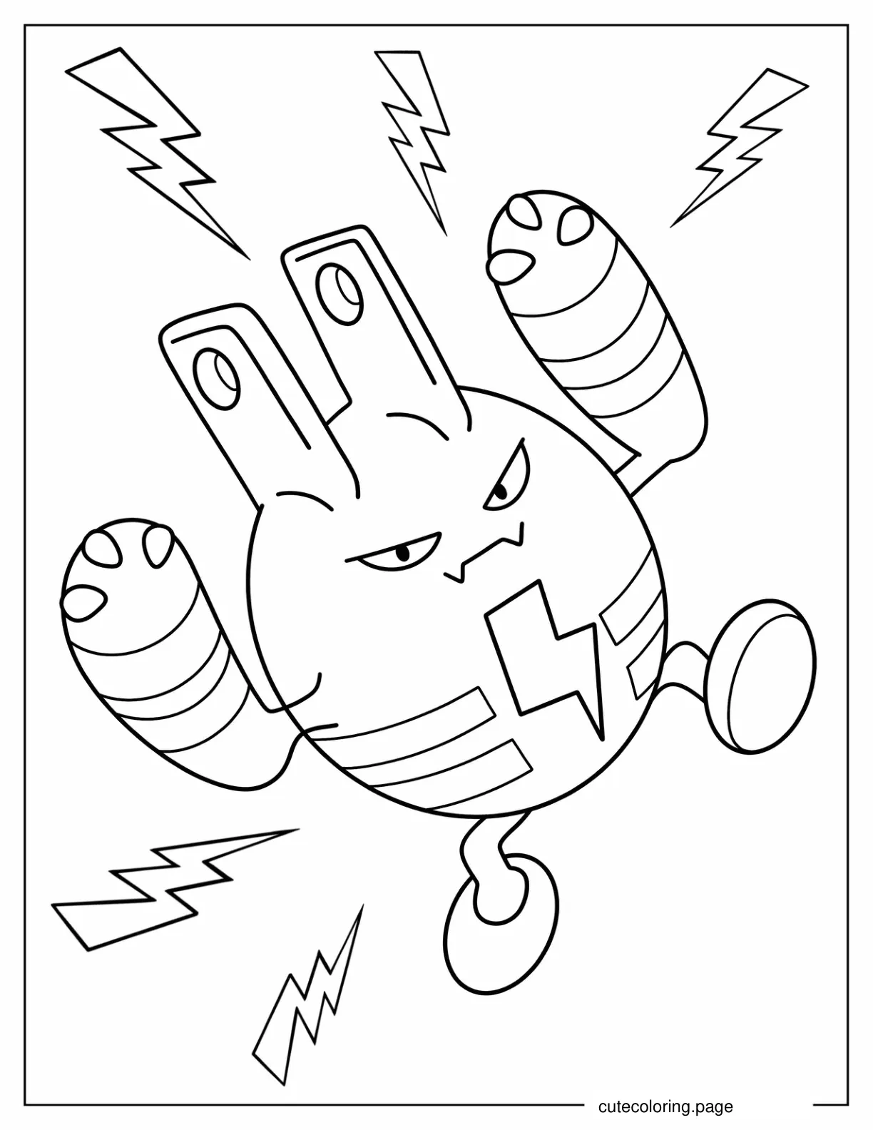 Elekid Pokemon coloring page