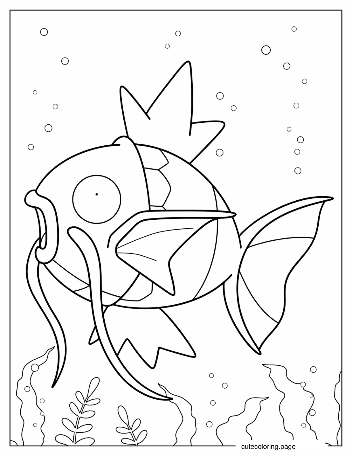 Magikarp In The Water coloring page