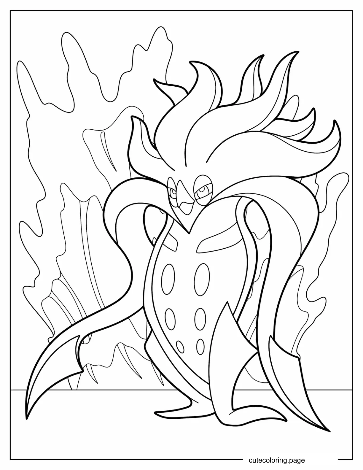 Malamar Psychich Pokemon Coloring In coloring page