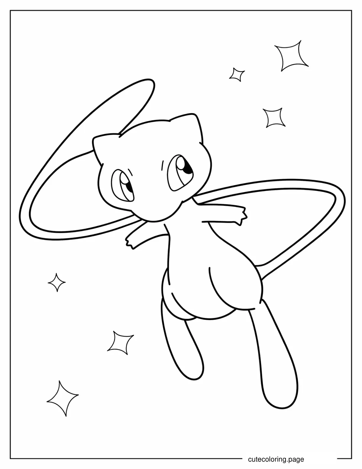 Mew Pokemon To Color coloring page