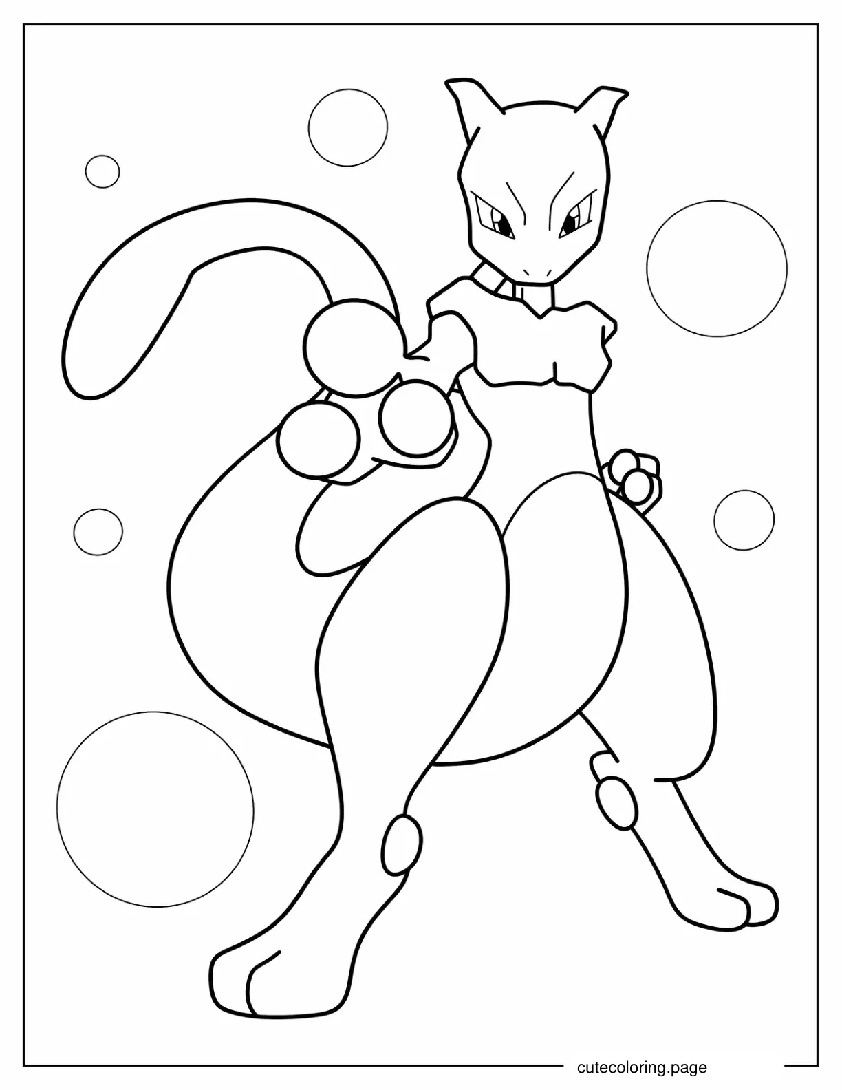 Mewtwo Pokemon1 coloring page