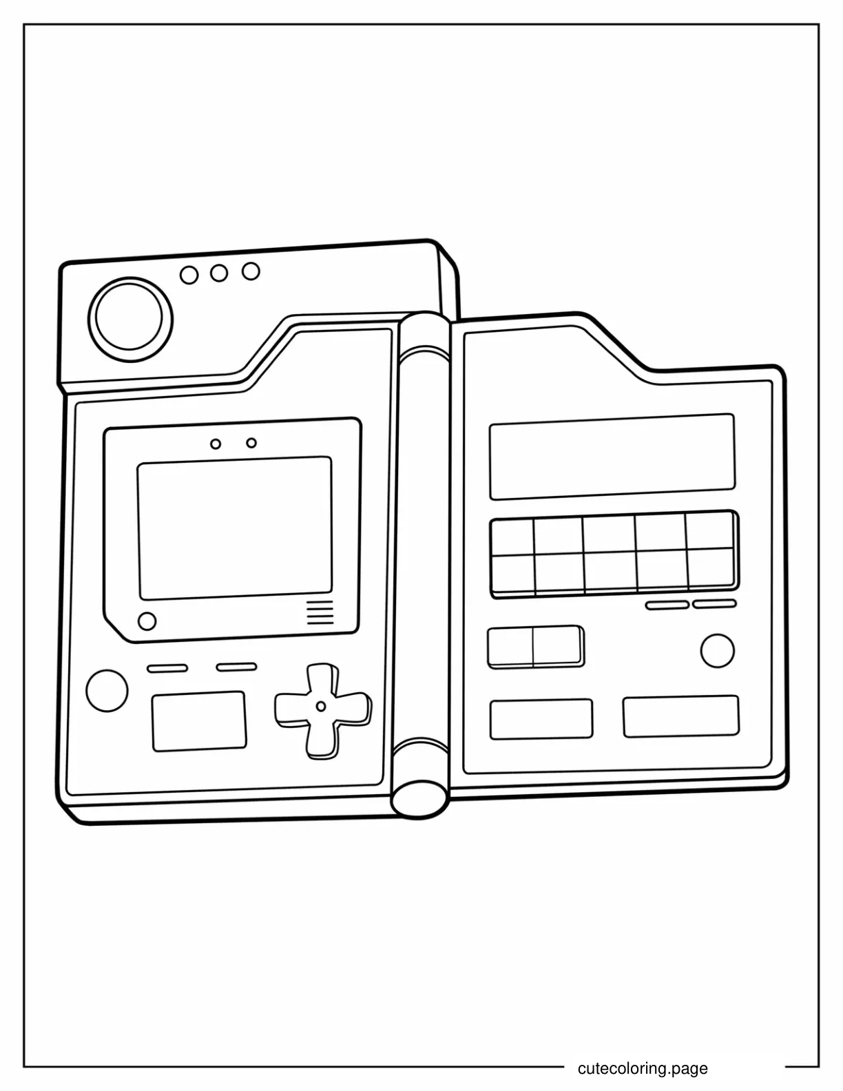 Outline Of Pokedex Coloring In coloring page