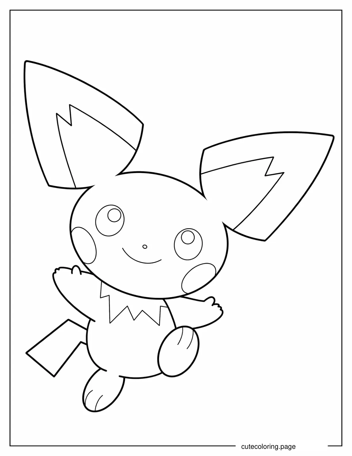 Pichu Pokemon To Color coloring page