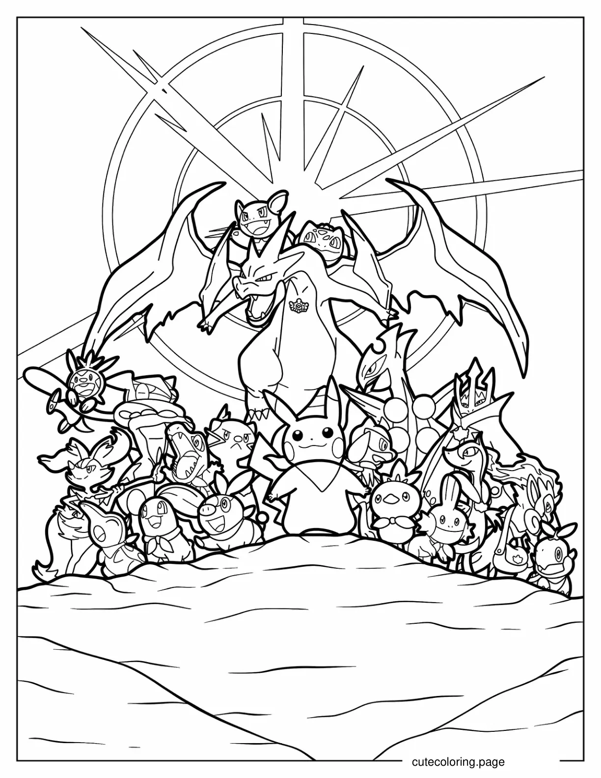 Pokemon Coloring Sheet coloring page