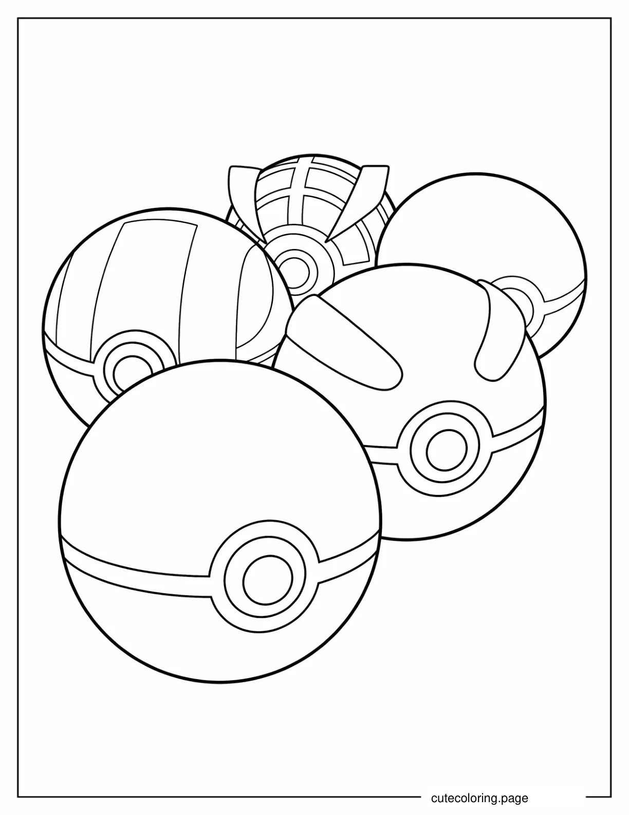 Pokemon Poke Ball Coloring Page coloring page