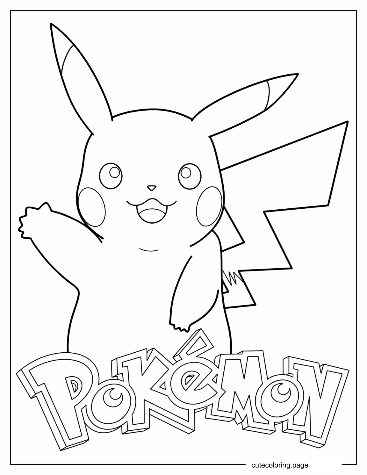 Pokemon With Pikachu To Color coloring page