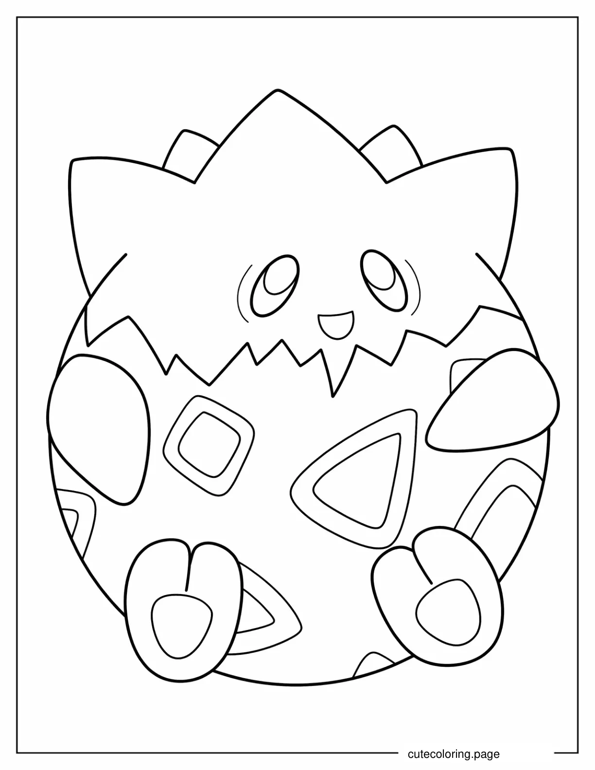 Togepi Pokemon To Color coloring page