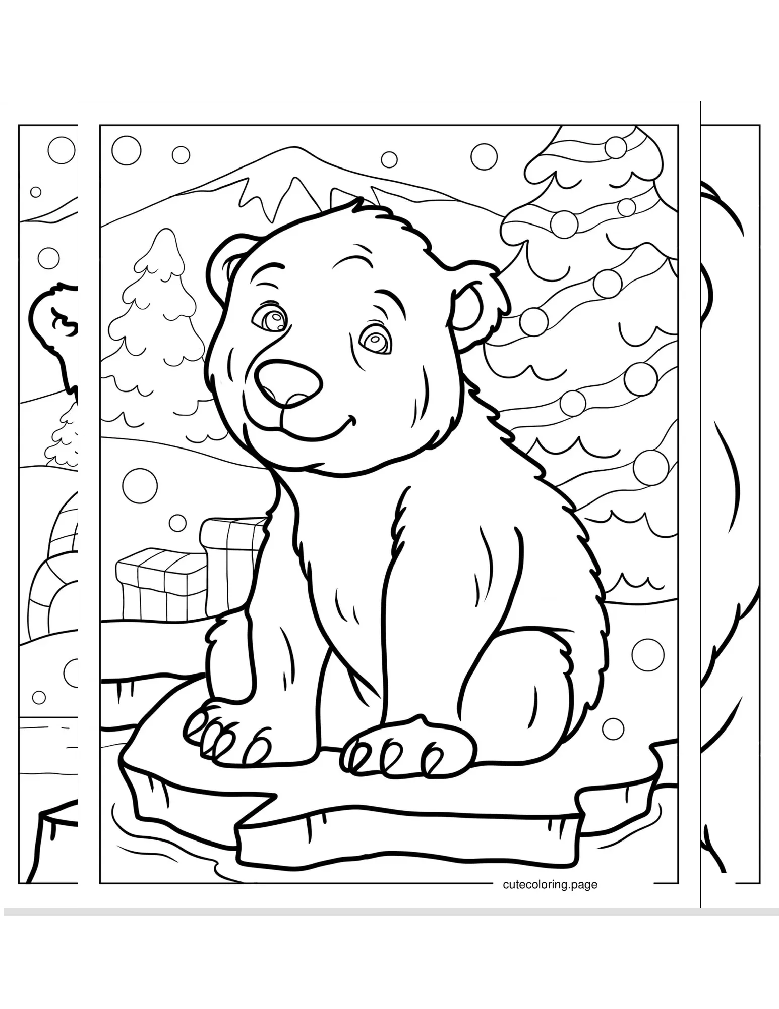 polar bear coloring pages coloring page