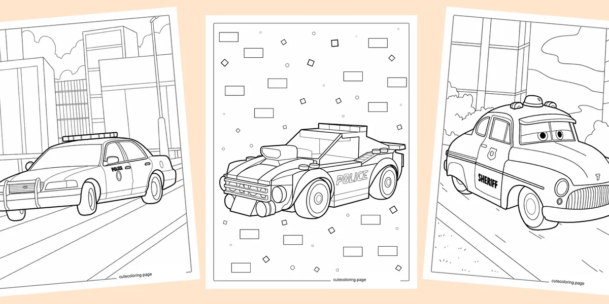 police-car-coloring-pages