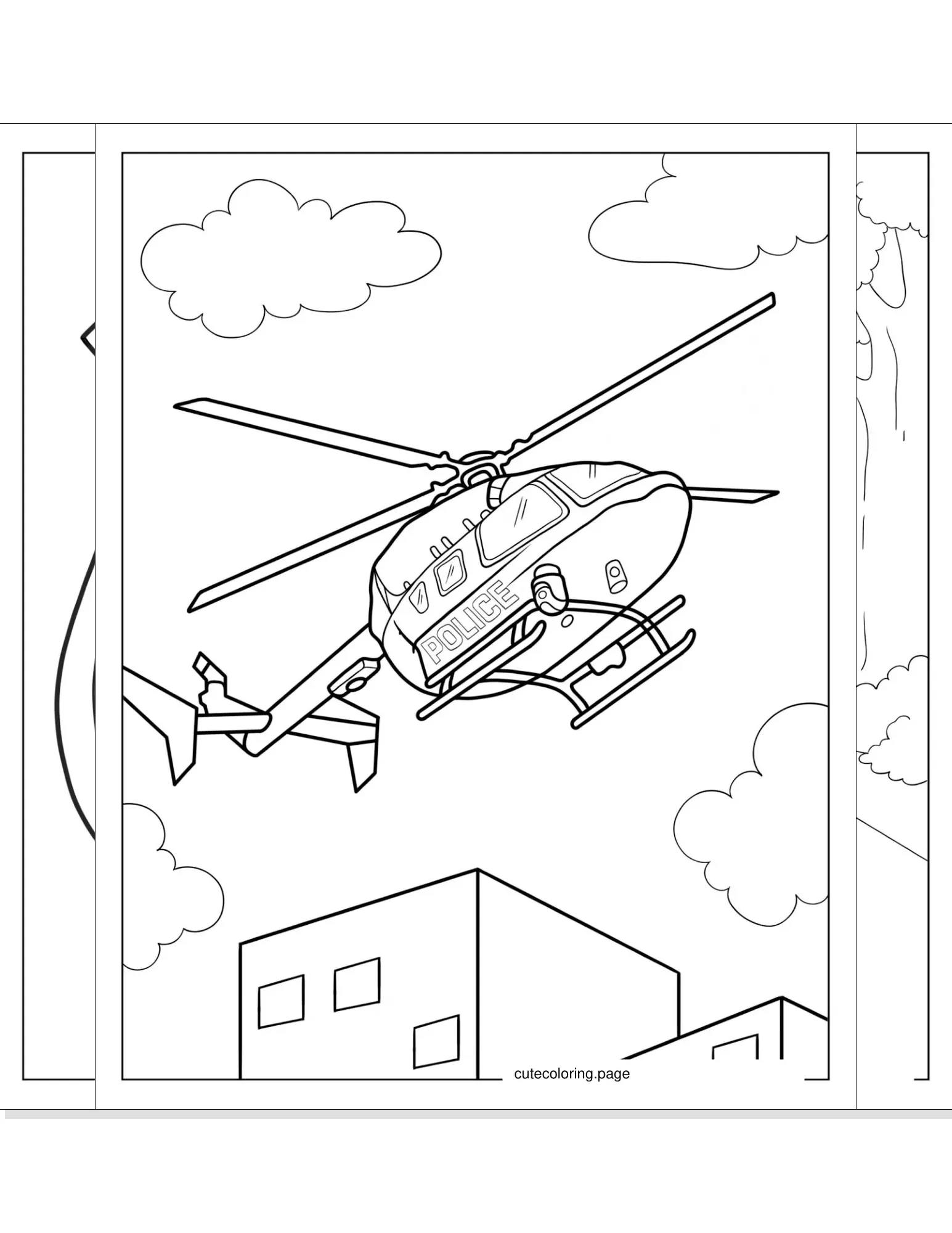 police coloring pages coloring page