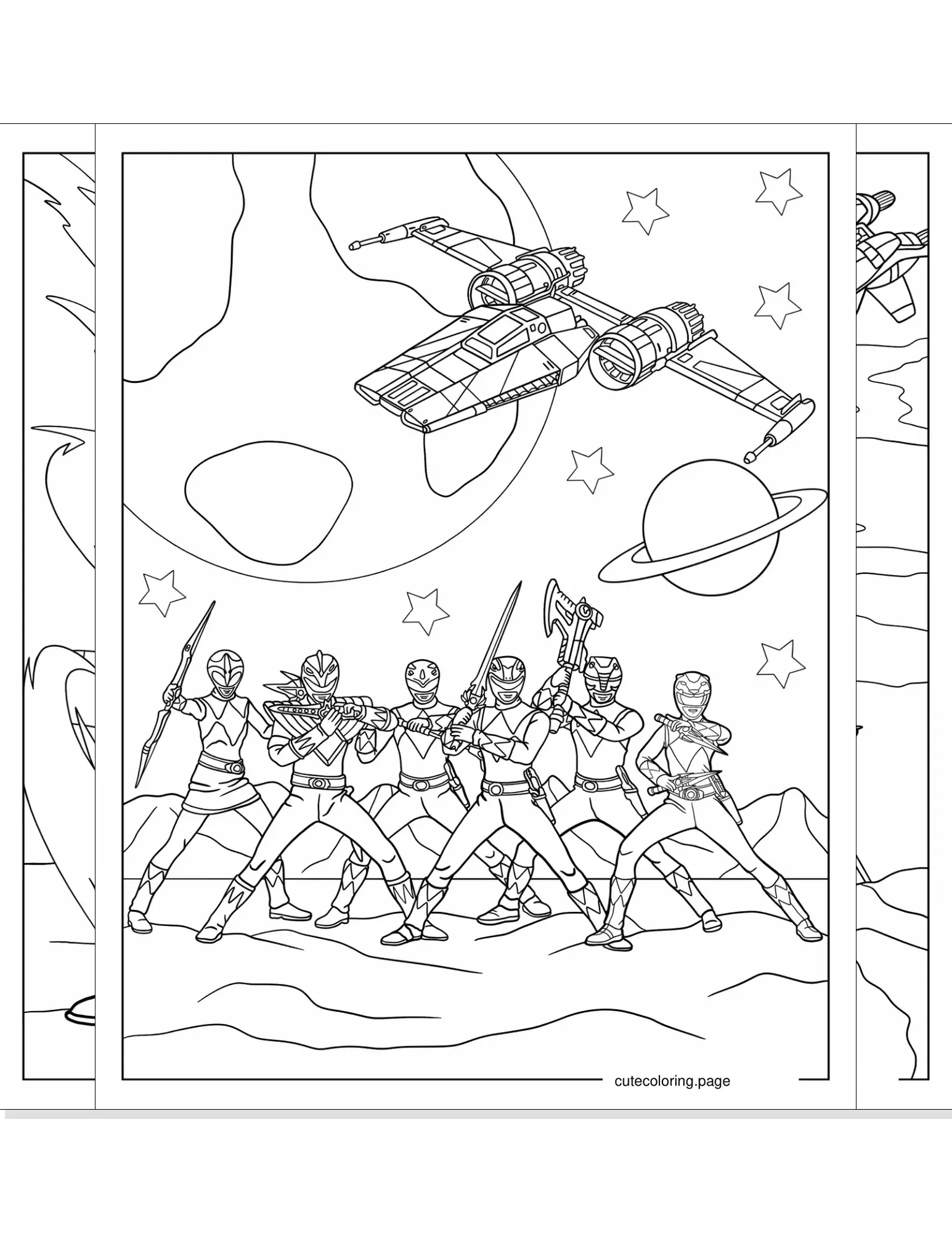 power rangers coloring pages coloring page