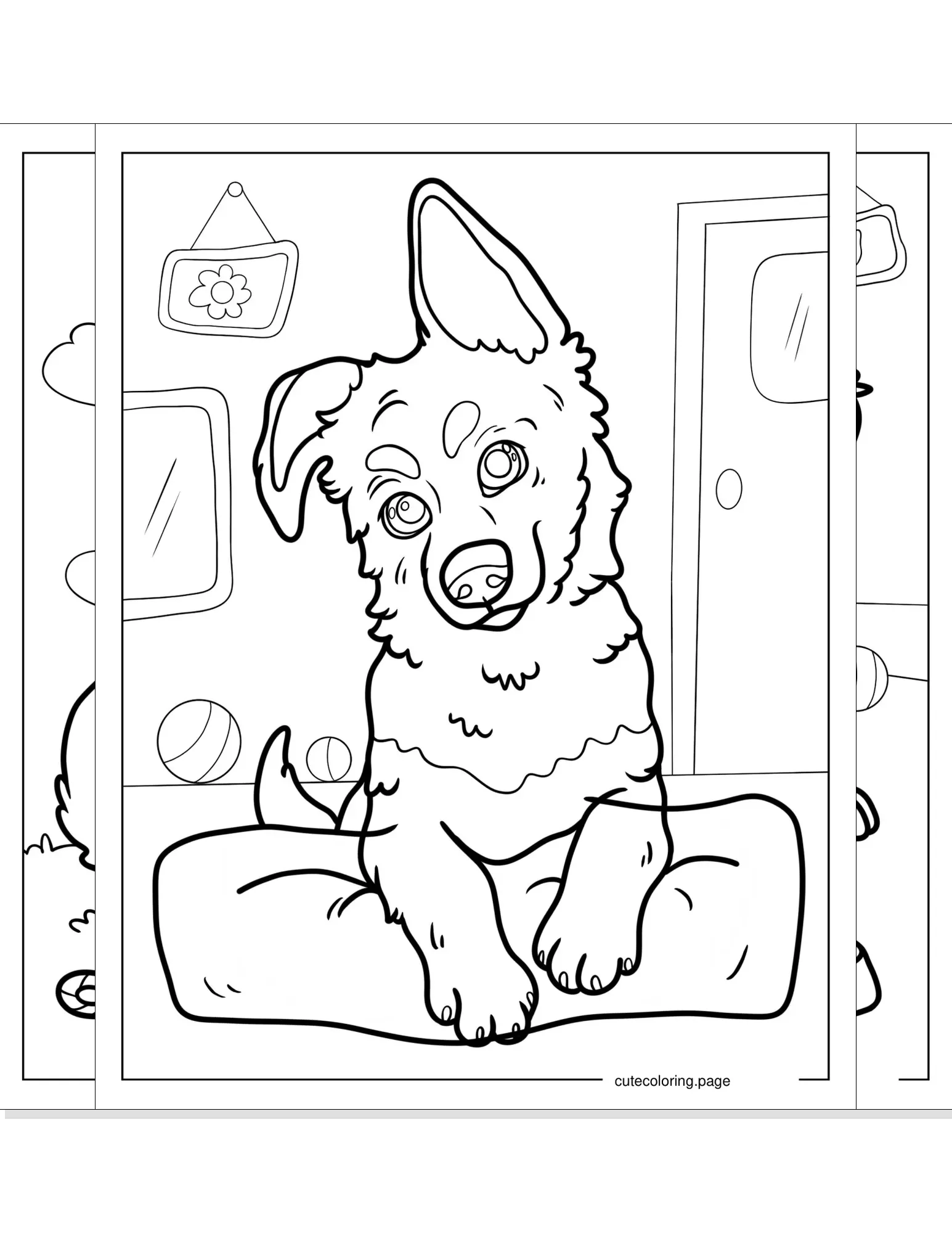 puppy coloring pages coloring page