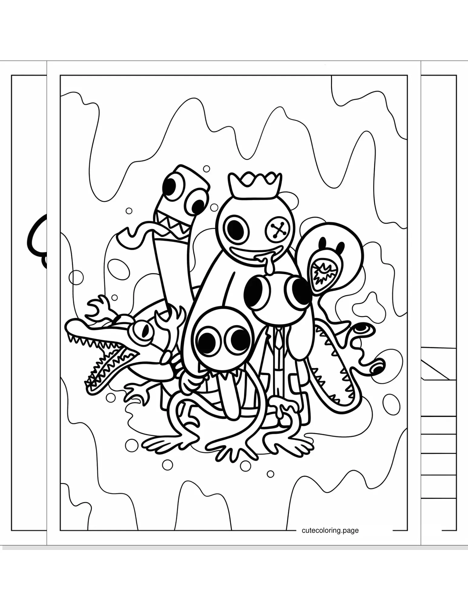 rainbow friends coloring pages coloring page