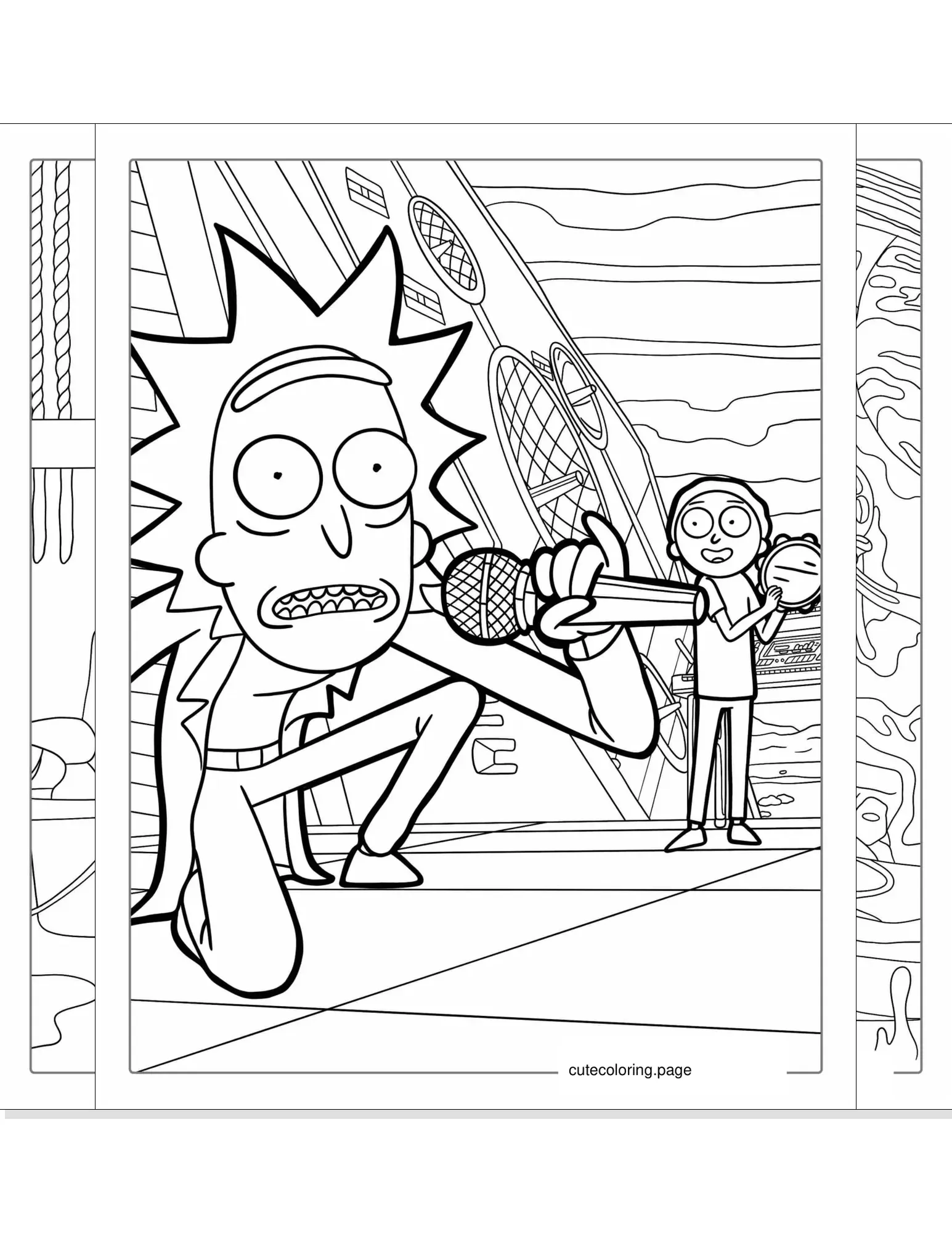 rick and morty coloring pages coloring page