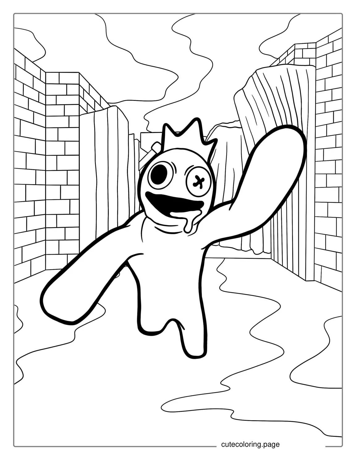 Coloring Page Of Roblox Rainbow Friends coloring page