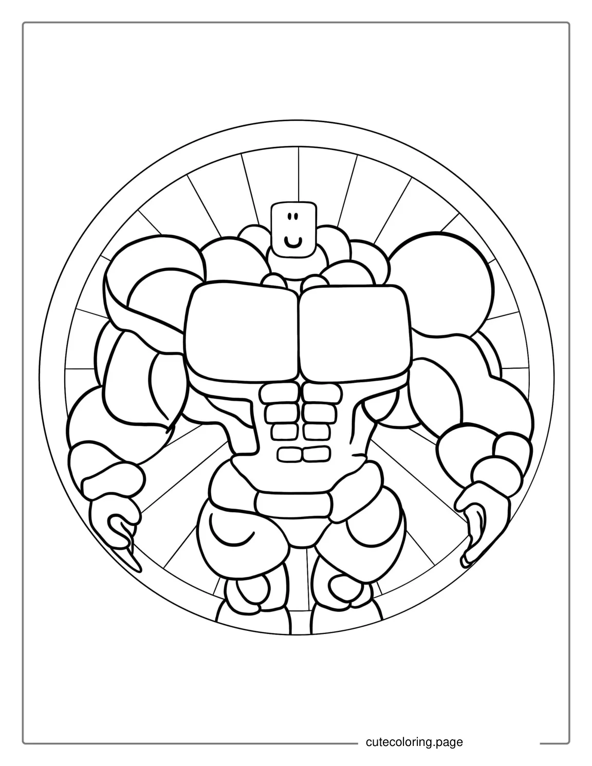 Mega Noob Coloring Page coloring page