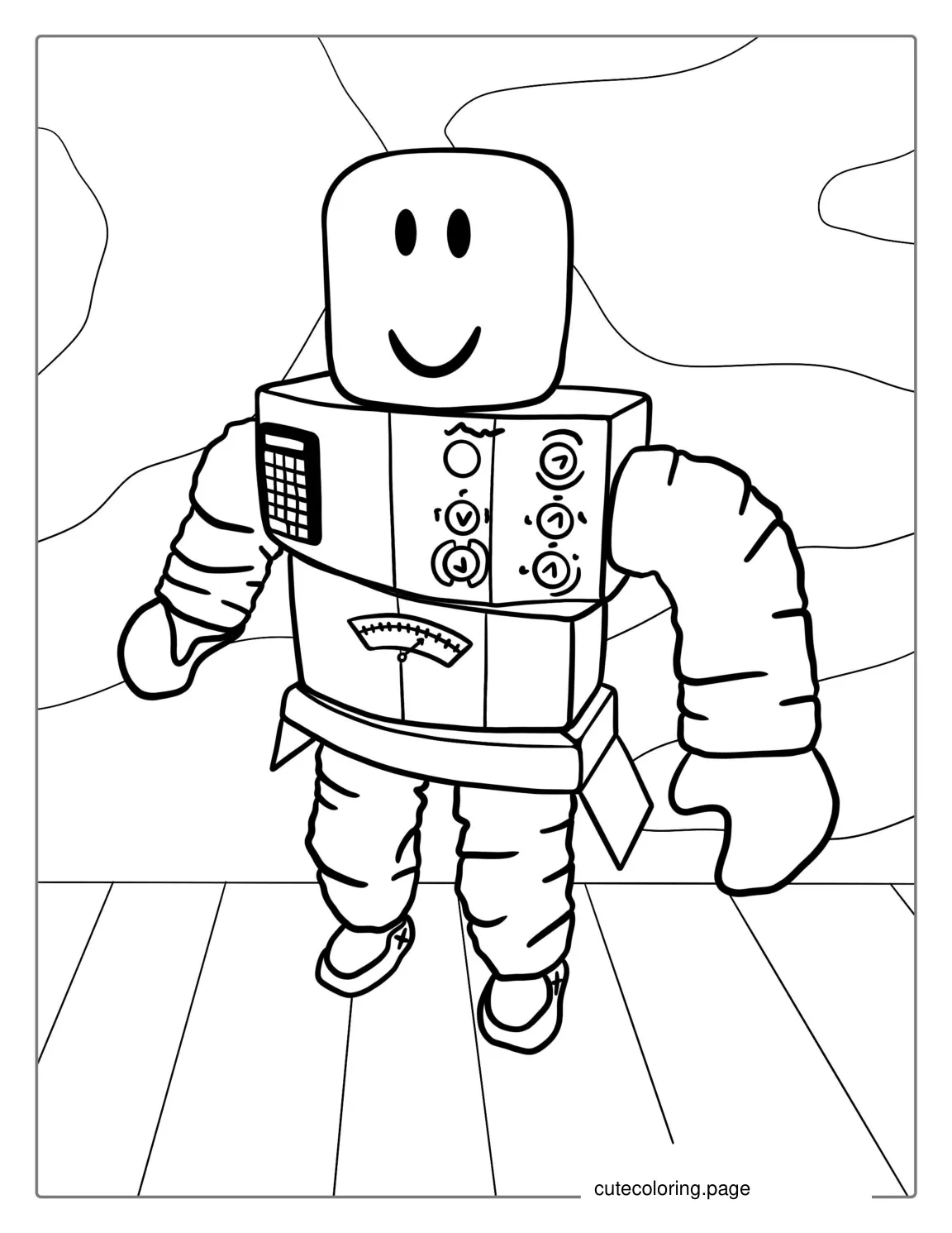 Mr Robot Roblox To Color coloring page