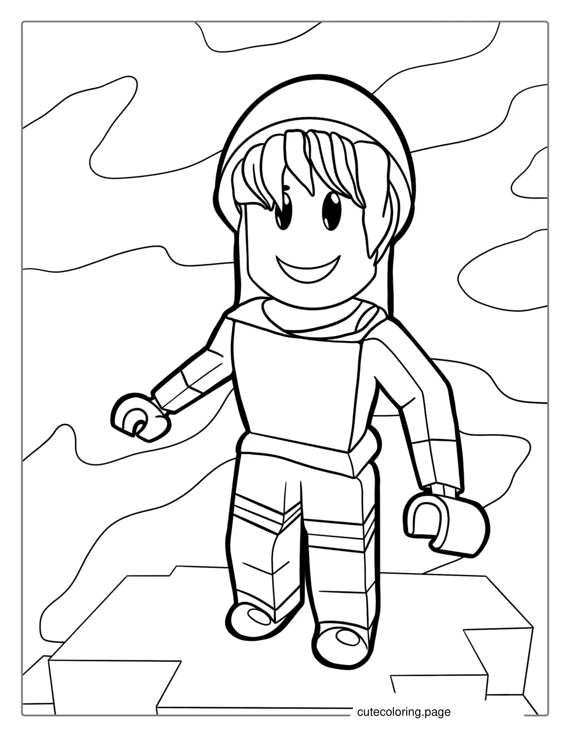 Roblox Girl Coloring Page coloring page